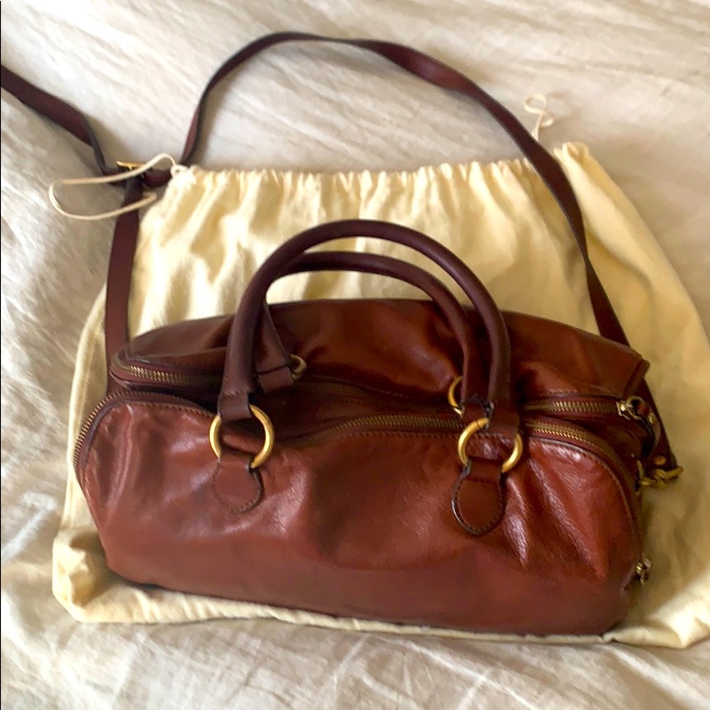 J crew leather purse